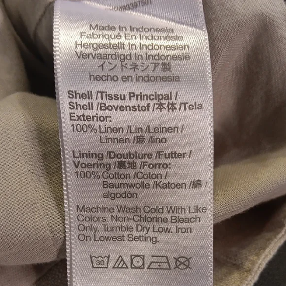 Madewell 100% Linen Vest In Cream/Natural Undyed - Picture 7 of 10